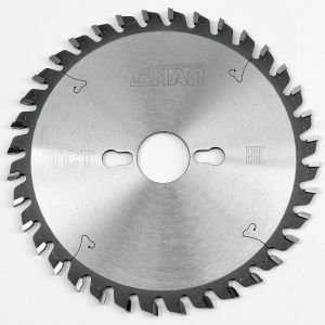 Дисковая пила с твердосплавной напайкой  подрезная коническая 180x3,9-4,9/2,8x30 z36 ATB   "Инструменты ДИАЛ",
